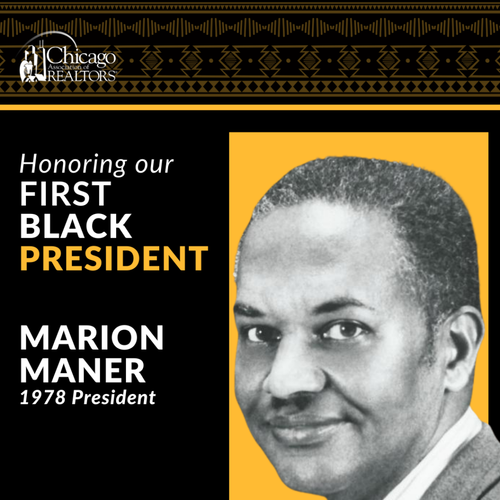 First Black President - Marion Maner