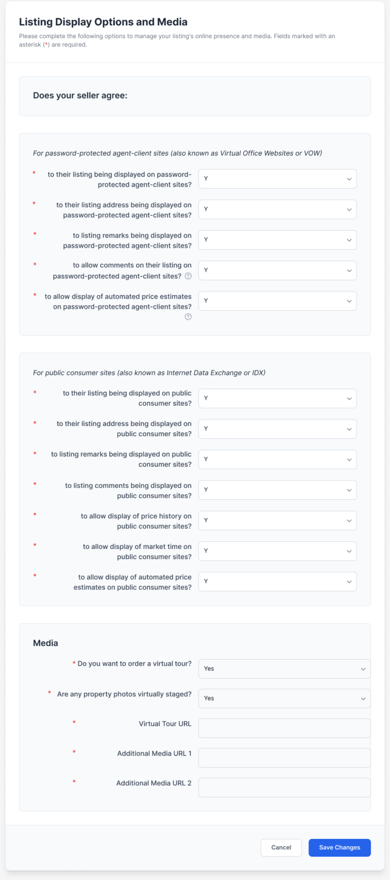 Listing Def New Online Listing Display Controls Coming to MRED | Chicago ...